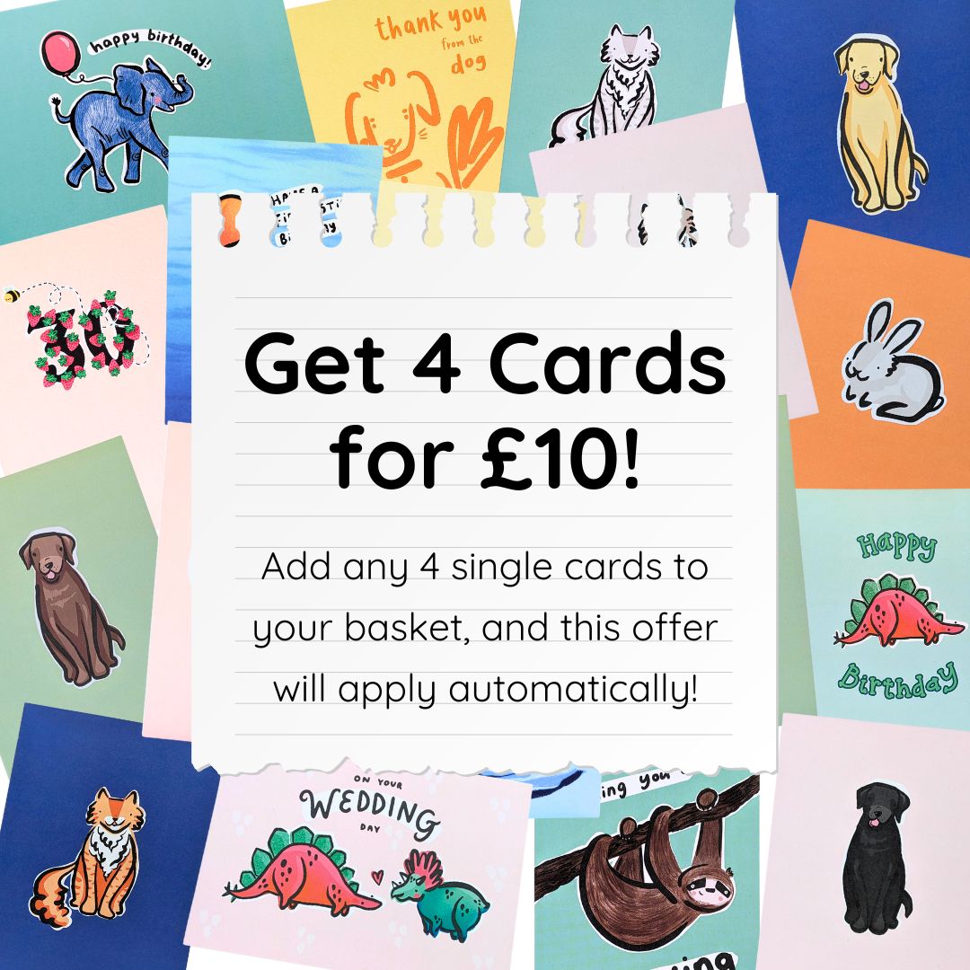 Maple the Chocolate Brown Labrador Dog Card