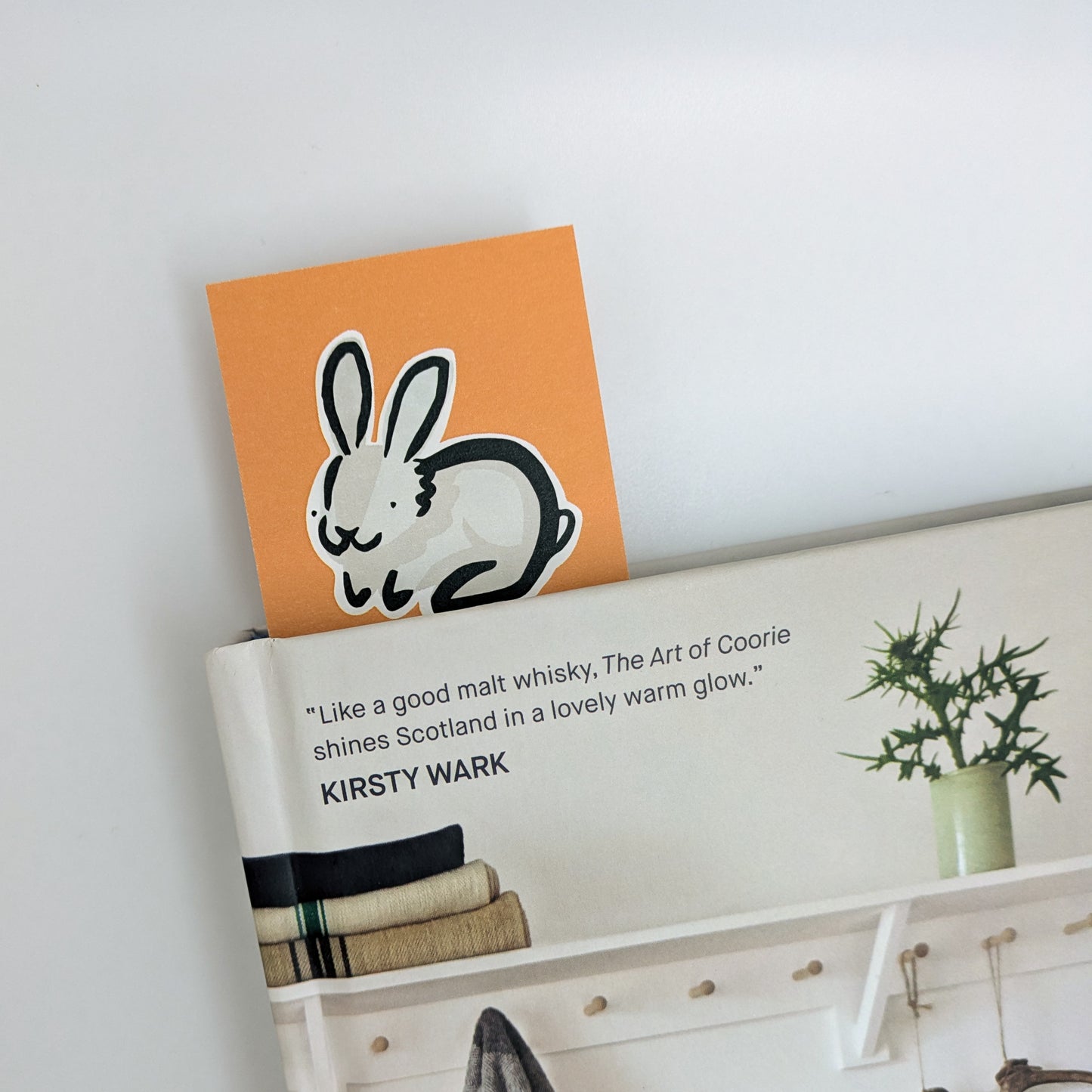 Grey Rabbit Bookmark