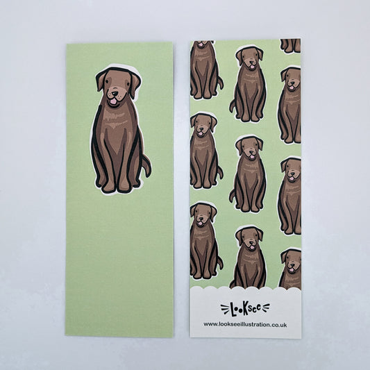 Maple the Chocolate Labrador Dog Bookmark