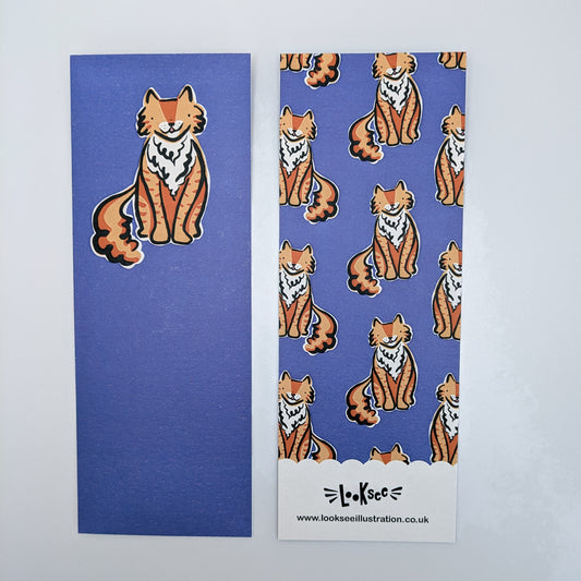 Jasper the Fluffy Ginger Cat Bookmark