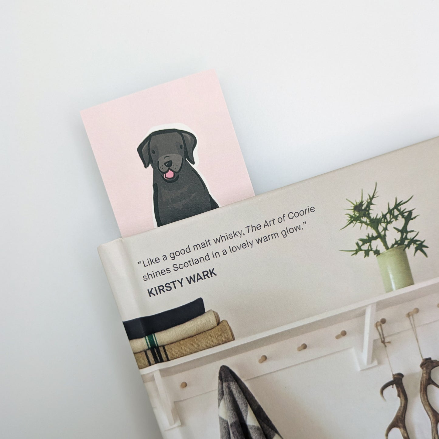 Pepper the Black Labrador Dog Bookmark