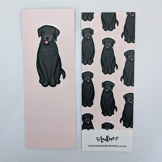 Pepper the Black Labrador Dog Bookmark