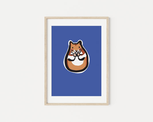 Biscuit the Hamster A5 Art Print