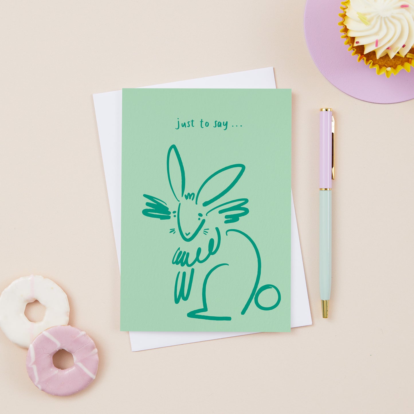 Letta the Rabbit Just to Say Card