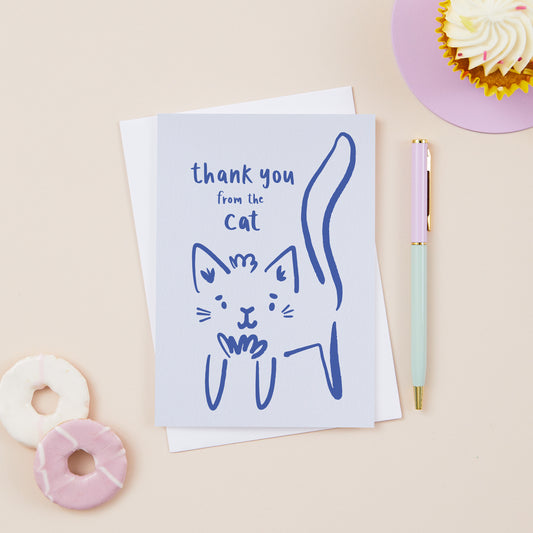 Cleo the Cat Thank You From The Cat Card