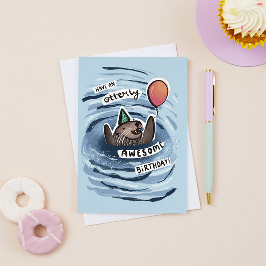 Otterly Awesome Birthday Card