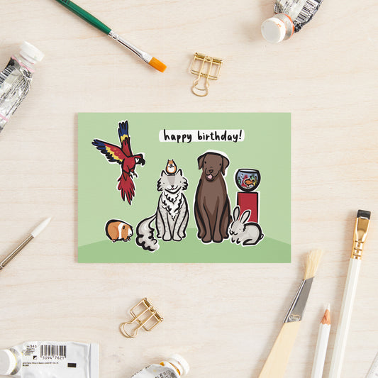 Pets Birthday Card