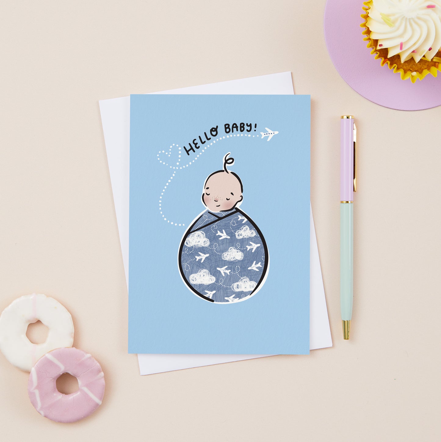 Little Adventurer Baby Amelia New Baby Card