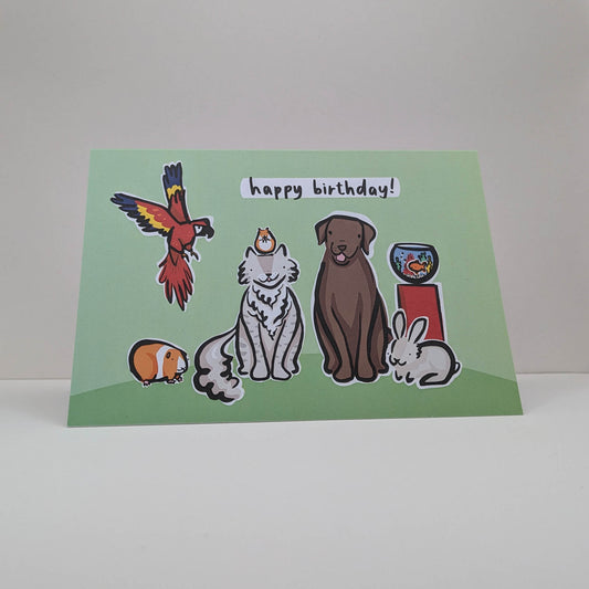 Pets Birthday Card