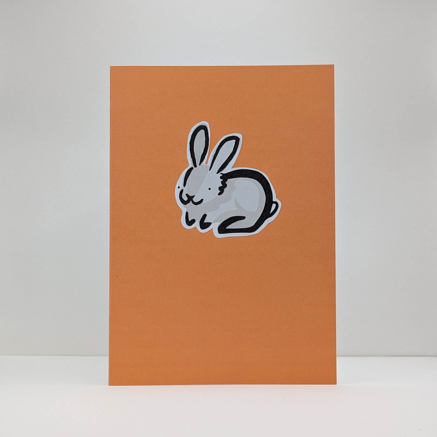 Misty the Grey Rabbit Card