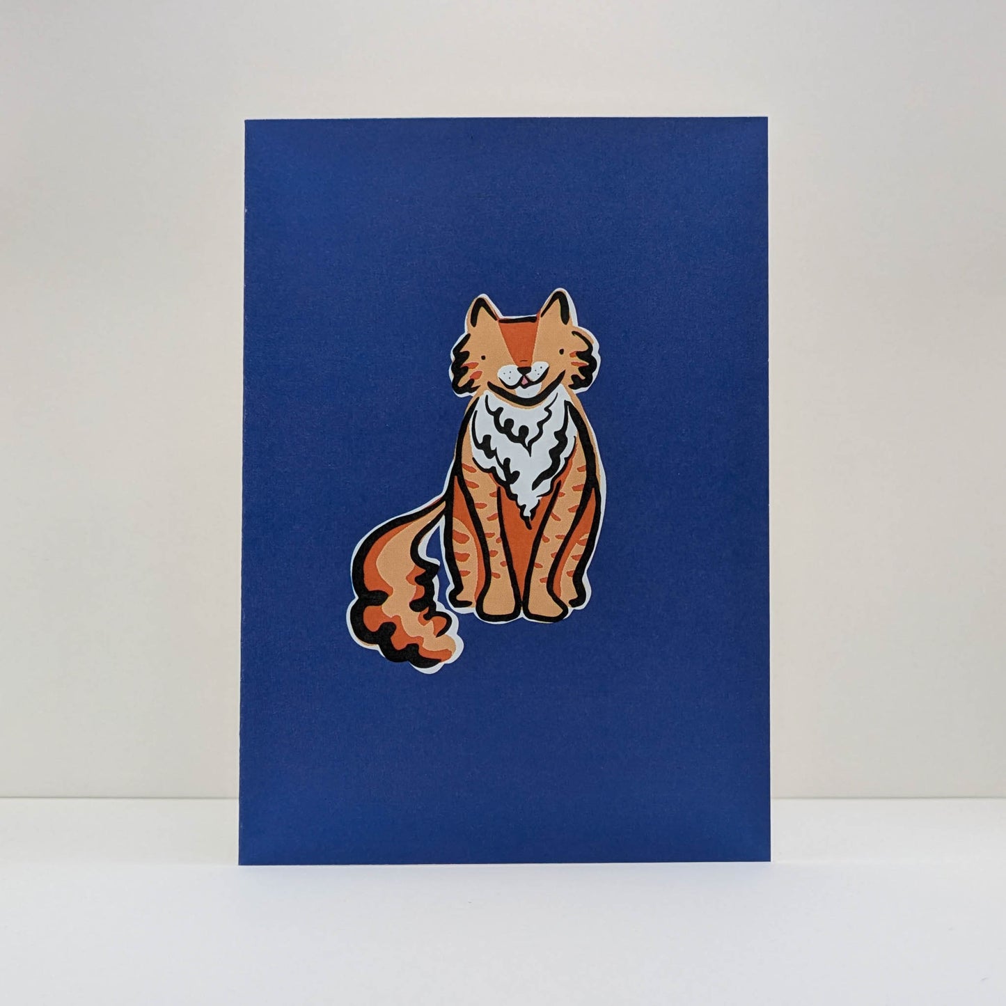 Jasper the Fluffy Ginger Tabby Cat Card