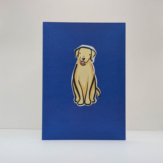 Midas the Yellow Labrador Dog Card