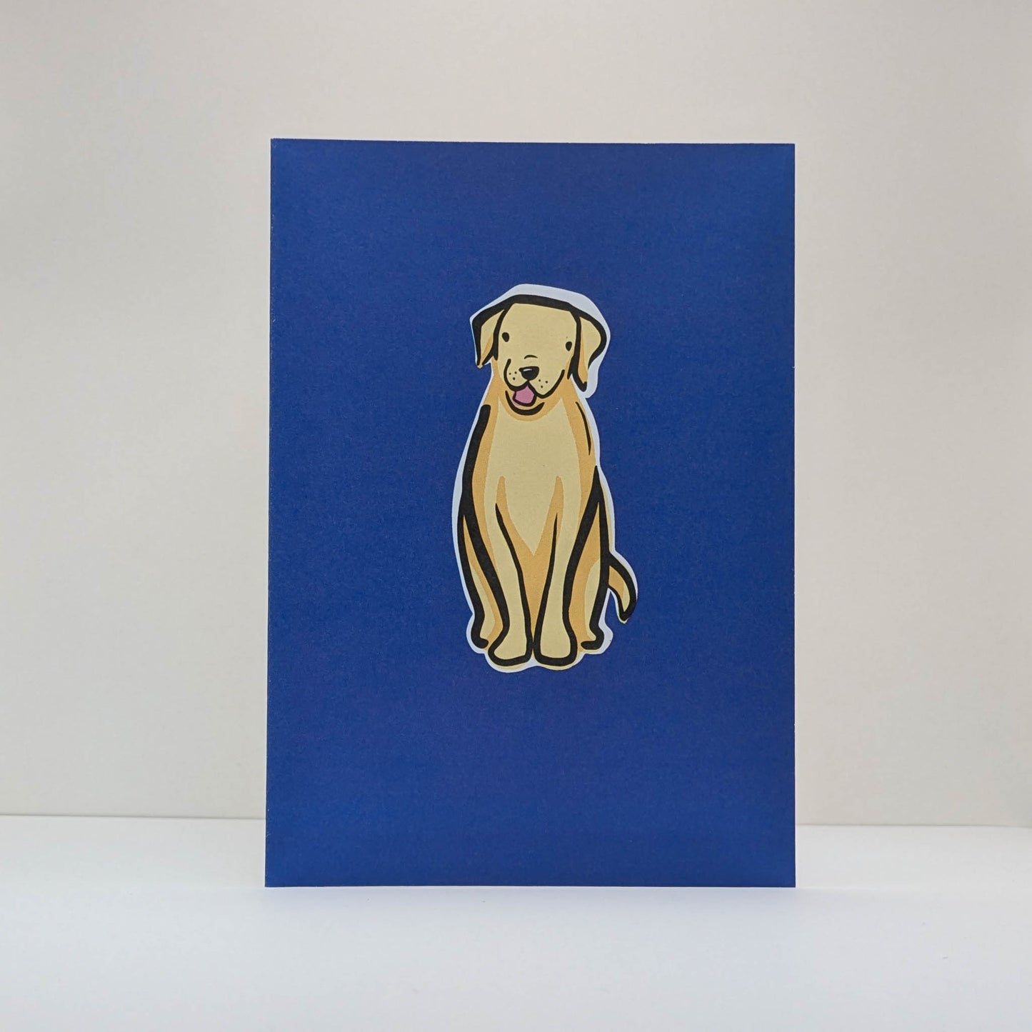 Yellow Labrador Card | Dog Lover | Pet Retriever