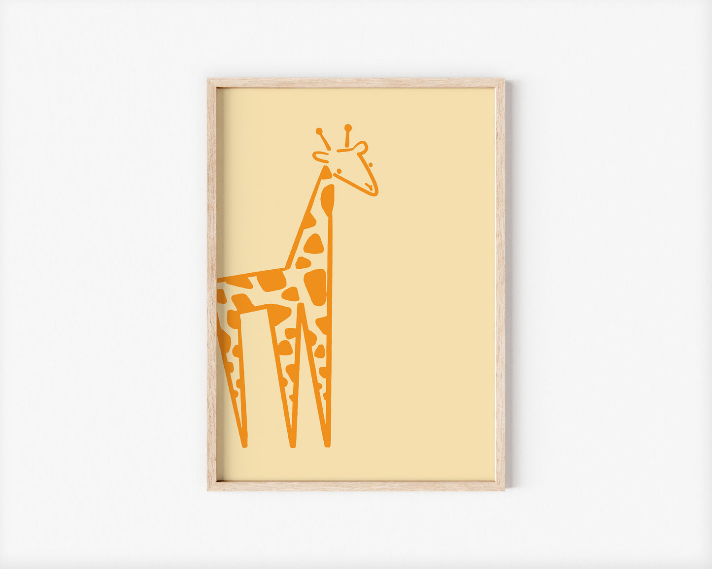 Langston the Giraffe A4 Art Print