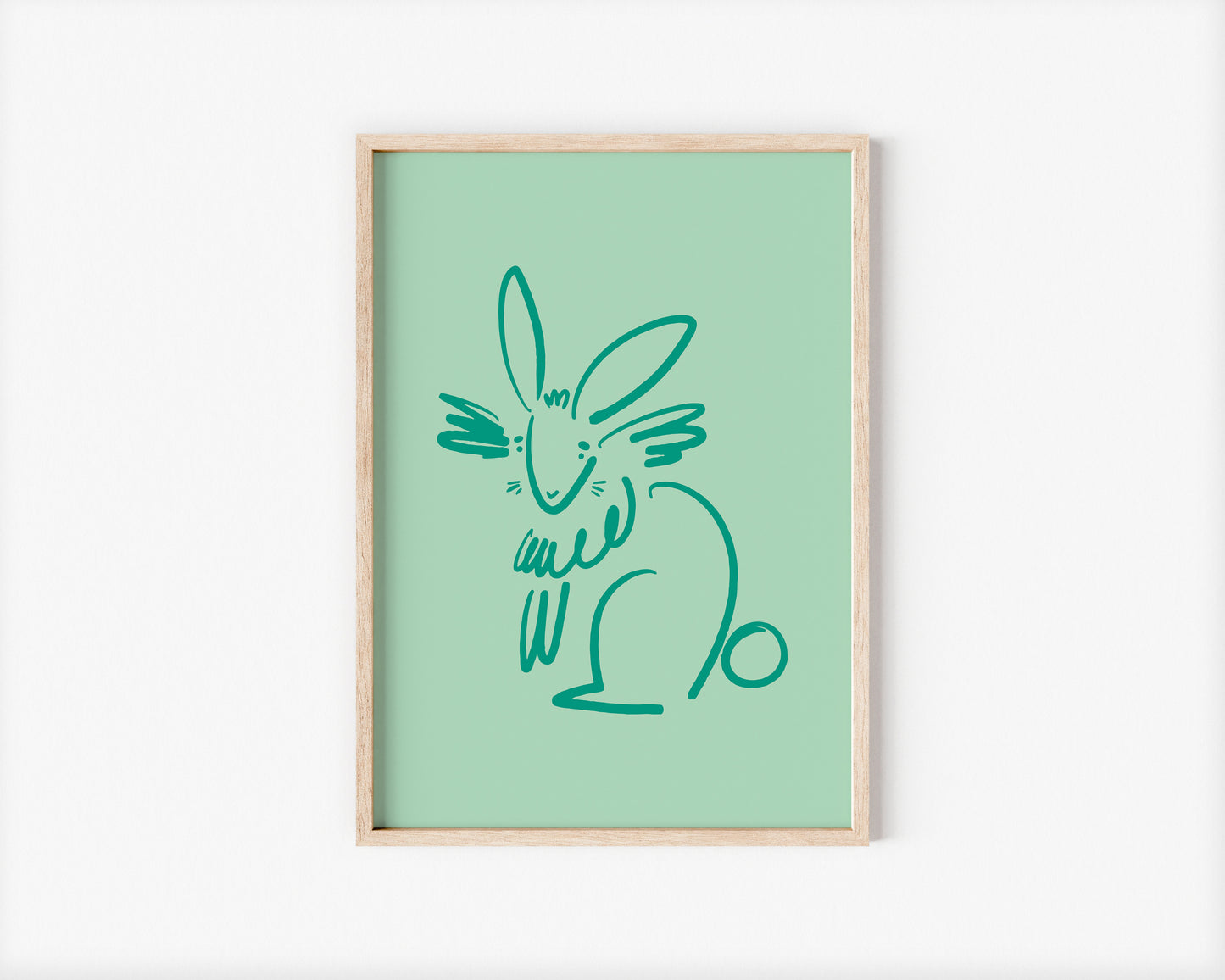 Letta the Rabbit A4 Art Print