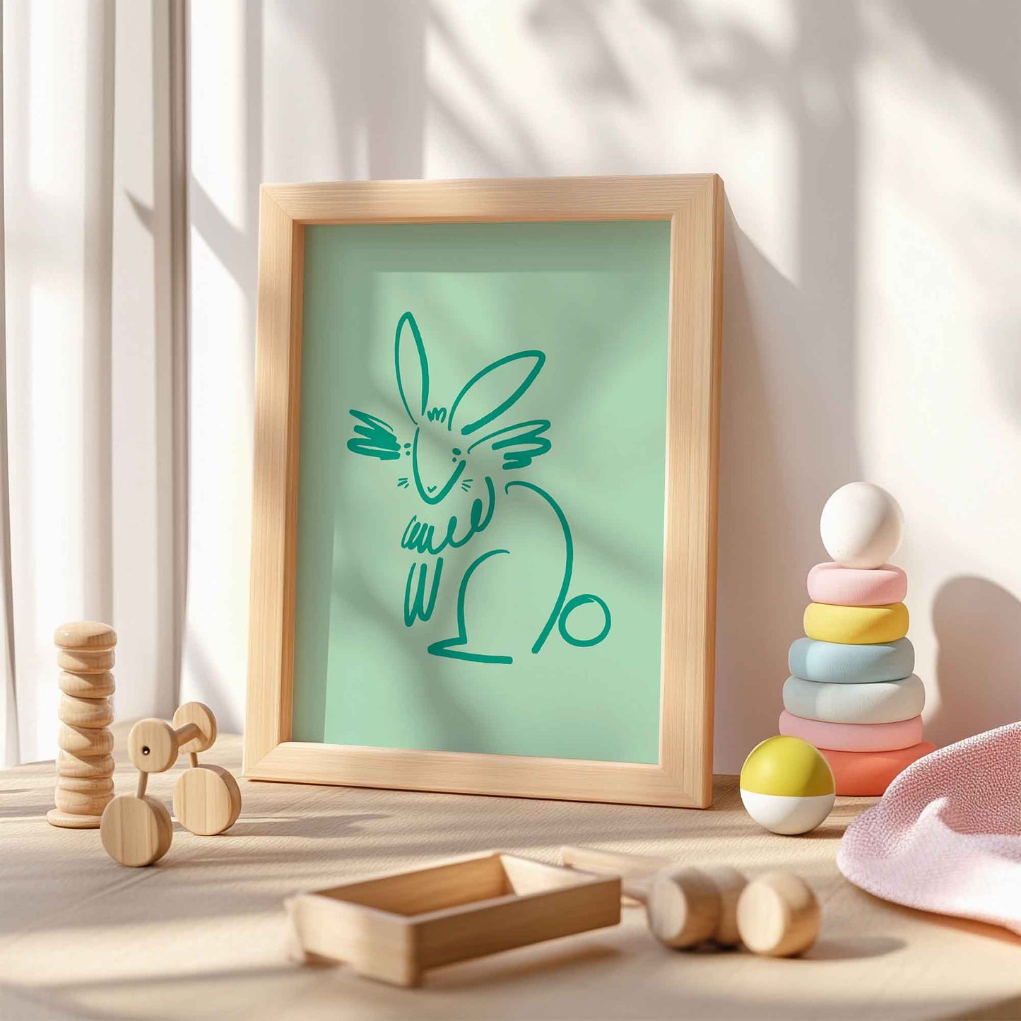 Letta the Rabbit A4 Art Print