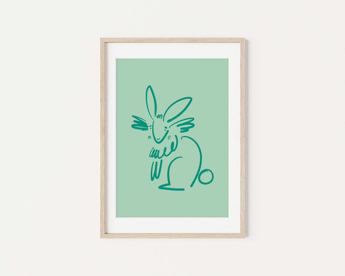 Letta the Rabbit A4 Art Print