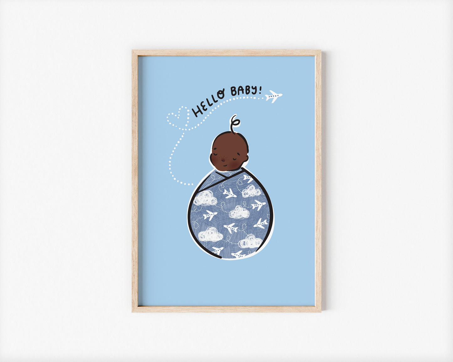 Little Adventurer Baby Bessie A5 Art Print