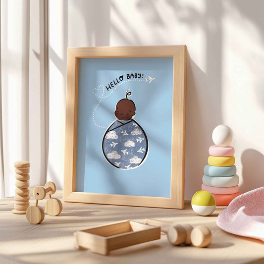 Little Adventurer Baby Bessie A5 Art Print