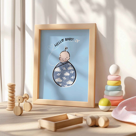 Little Adventurer Baby Amelia A5 Art Print