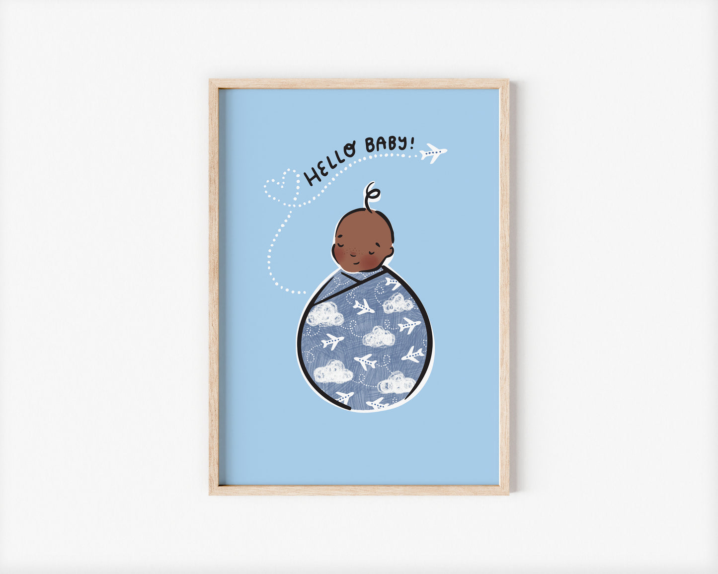 Little Adventurer Baby Wilbur A5 Art Print