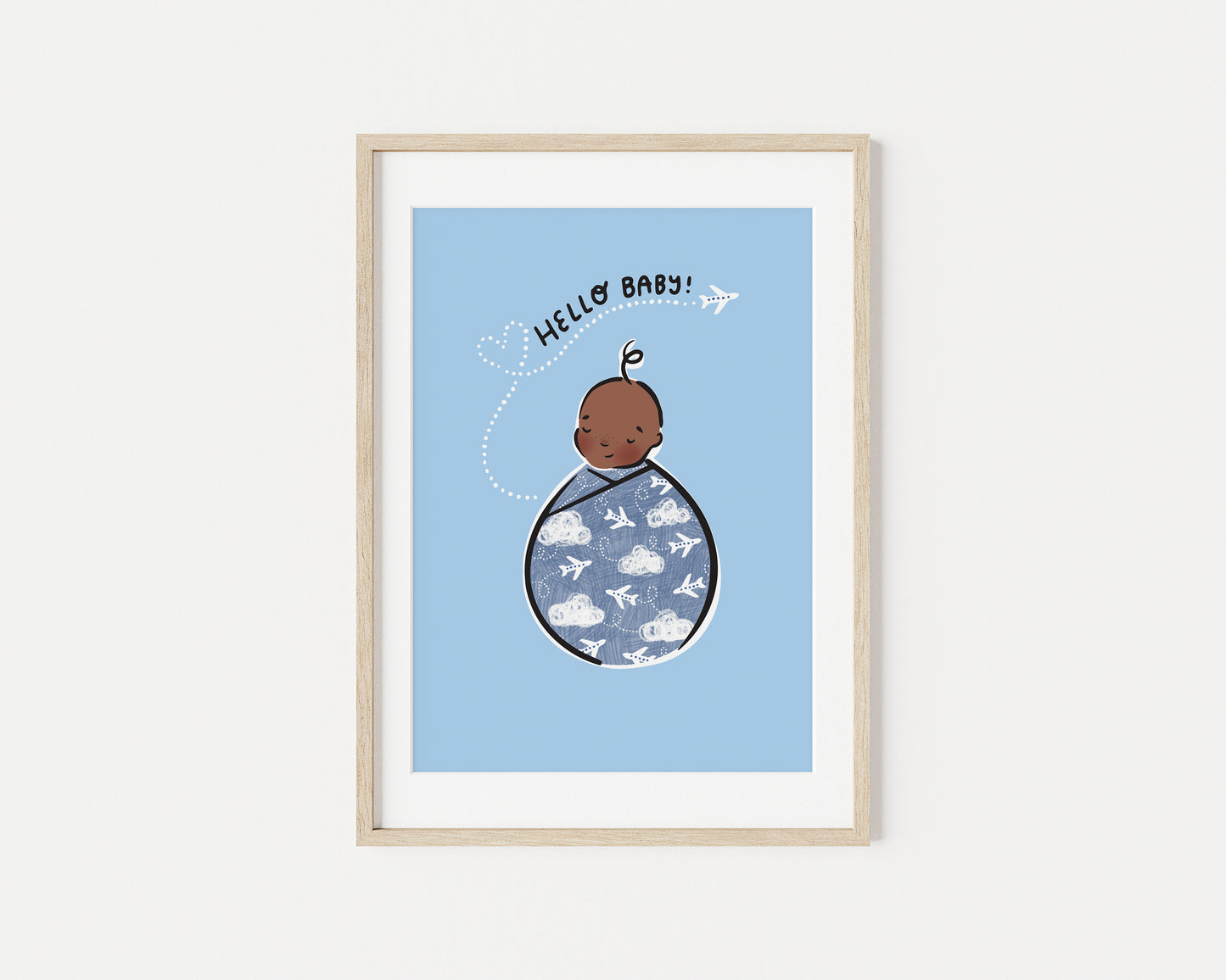 Little Adventurer Baby Wilbur A5 Art Print