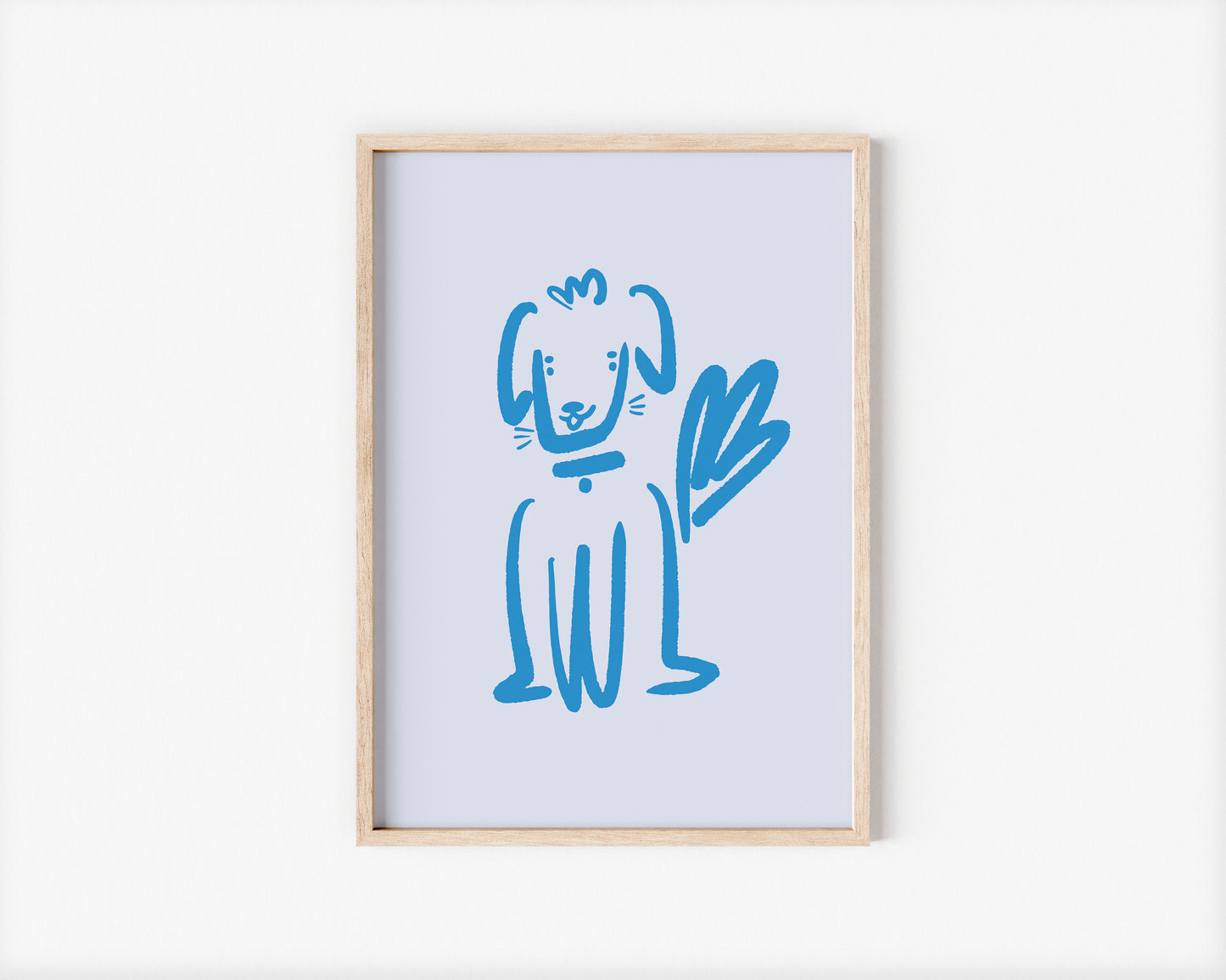 Lucky the Dog A4 Art Print