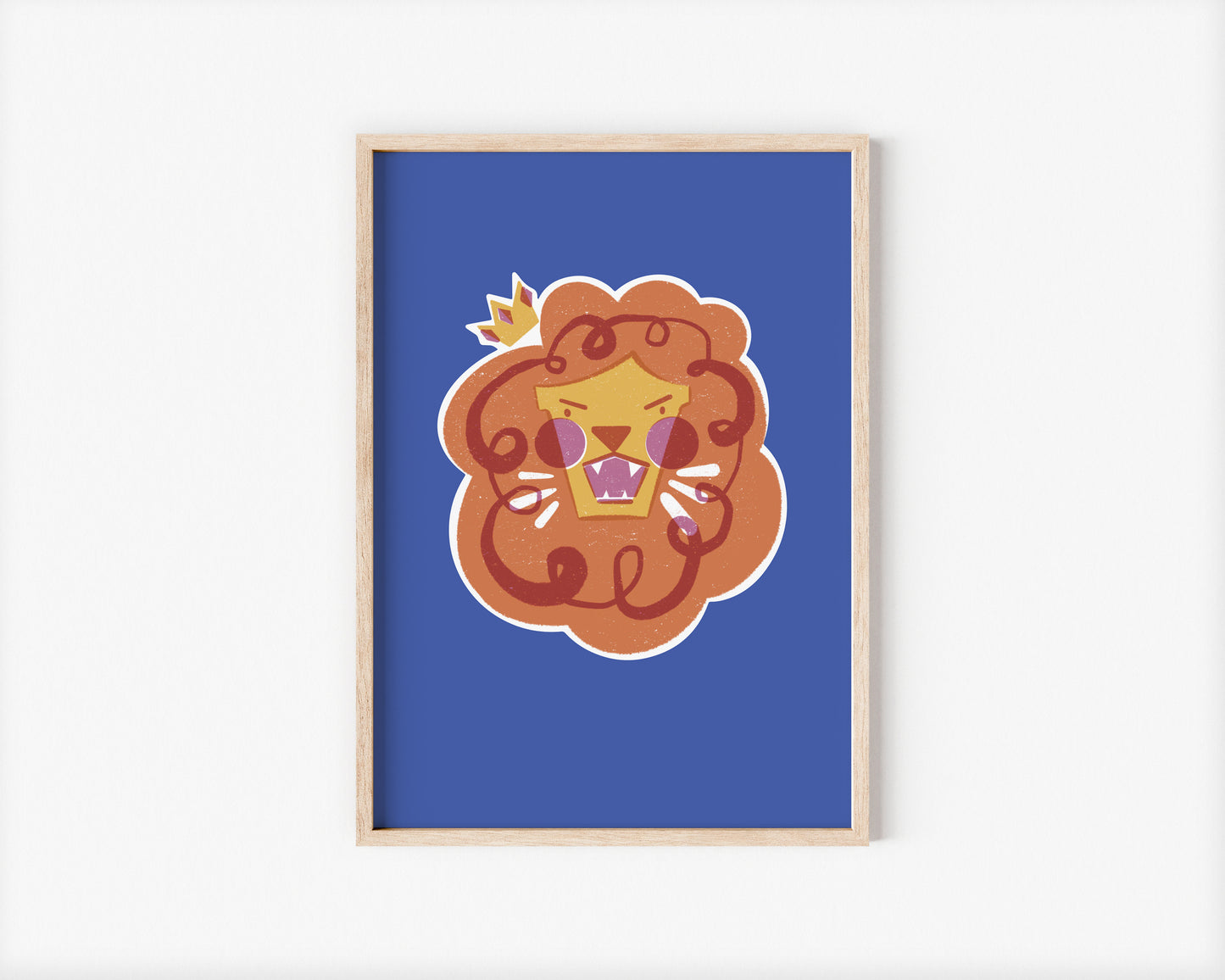 Rory the Lion King A5 Art Print