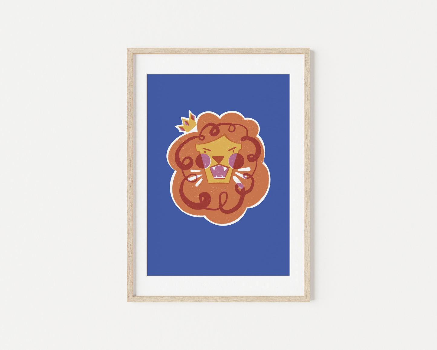 Rory the Lion King A5 Art Print