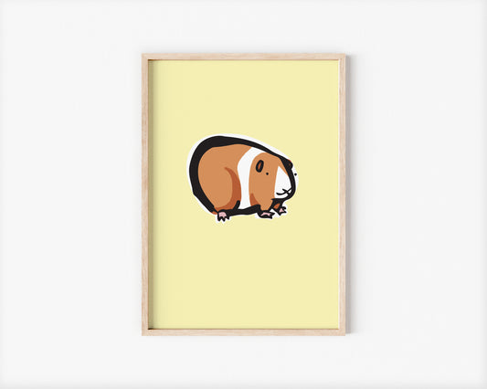 Sunny the Guinea Pig A5 Art Print