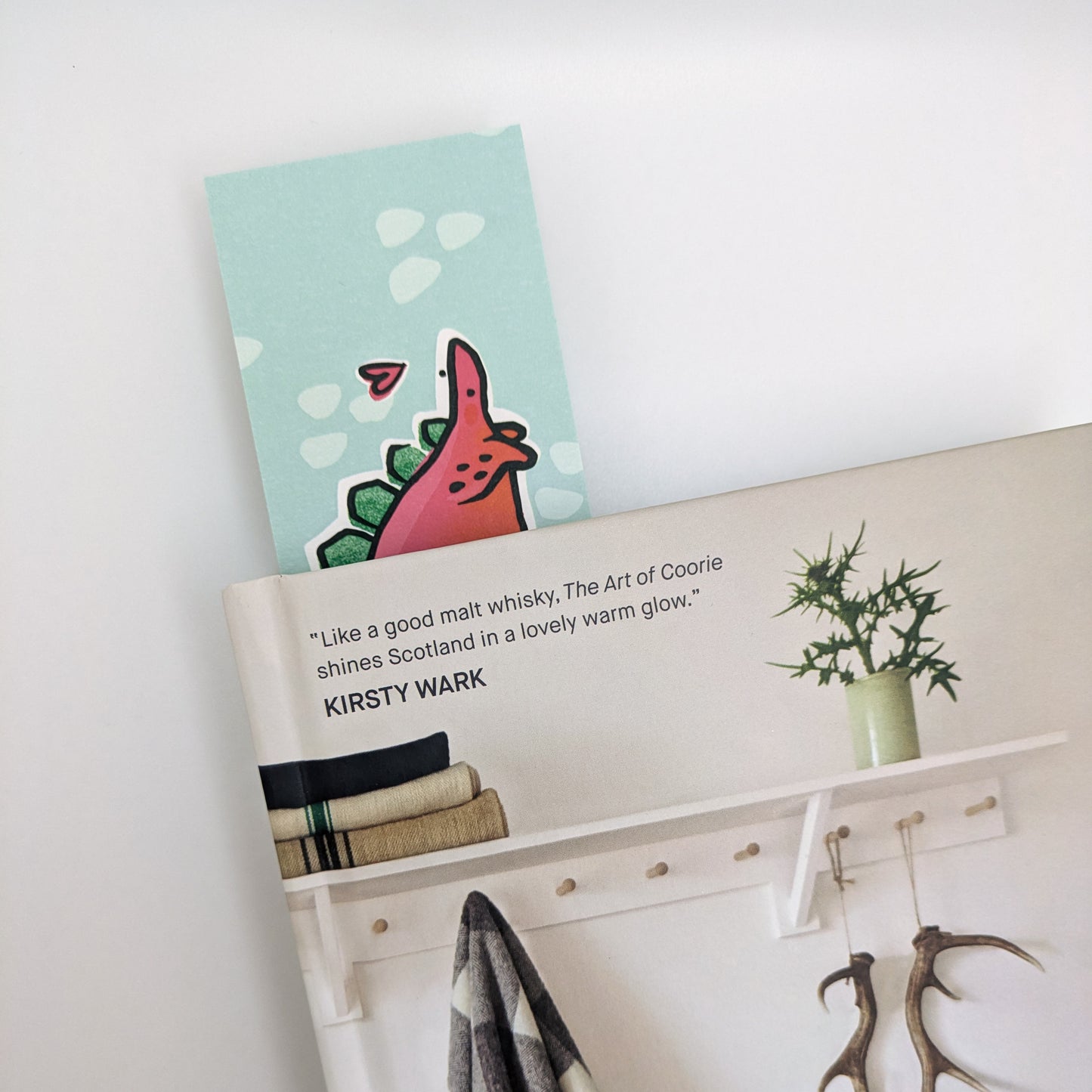 Steg the Stegosaurus Dinosaur Bookmark