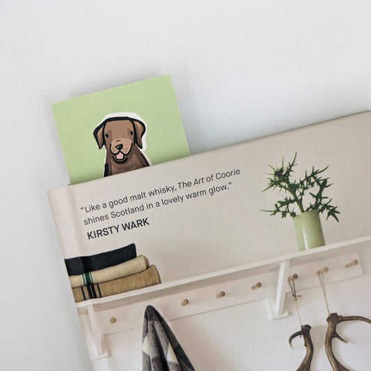 Maple the Chocolate Labrador Dog Bookmark