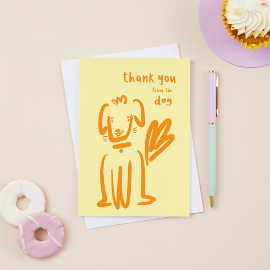 Lucky the Dog Thank You From the Dog Card
