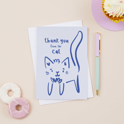 Cleo the Cat Thank You From The Cat Card