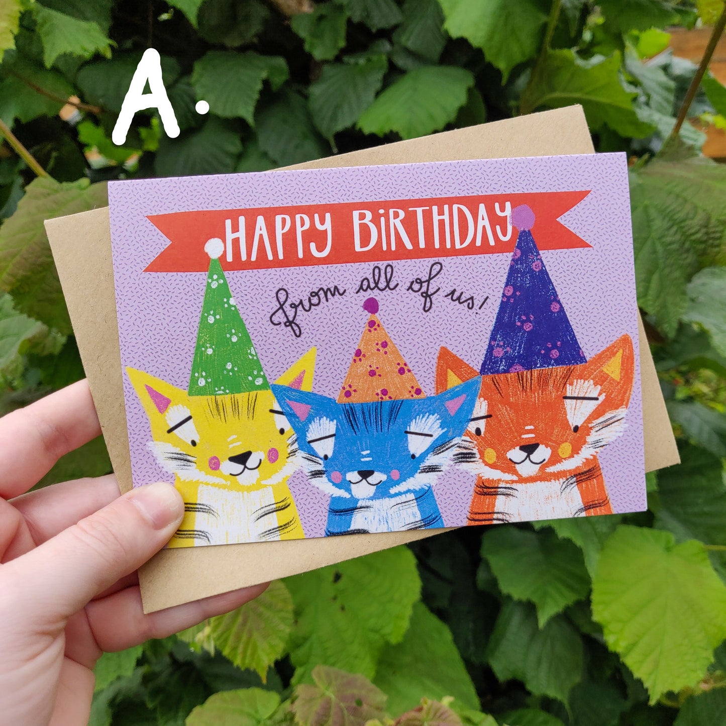 Party Tigers Group Happy Birthday From All of Us Card