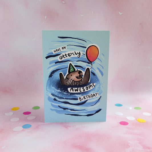 Otterly Awesome Birthday Card
