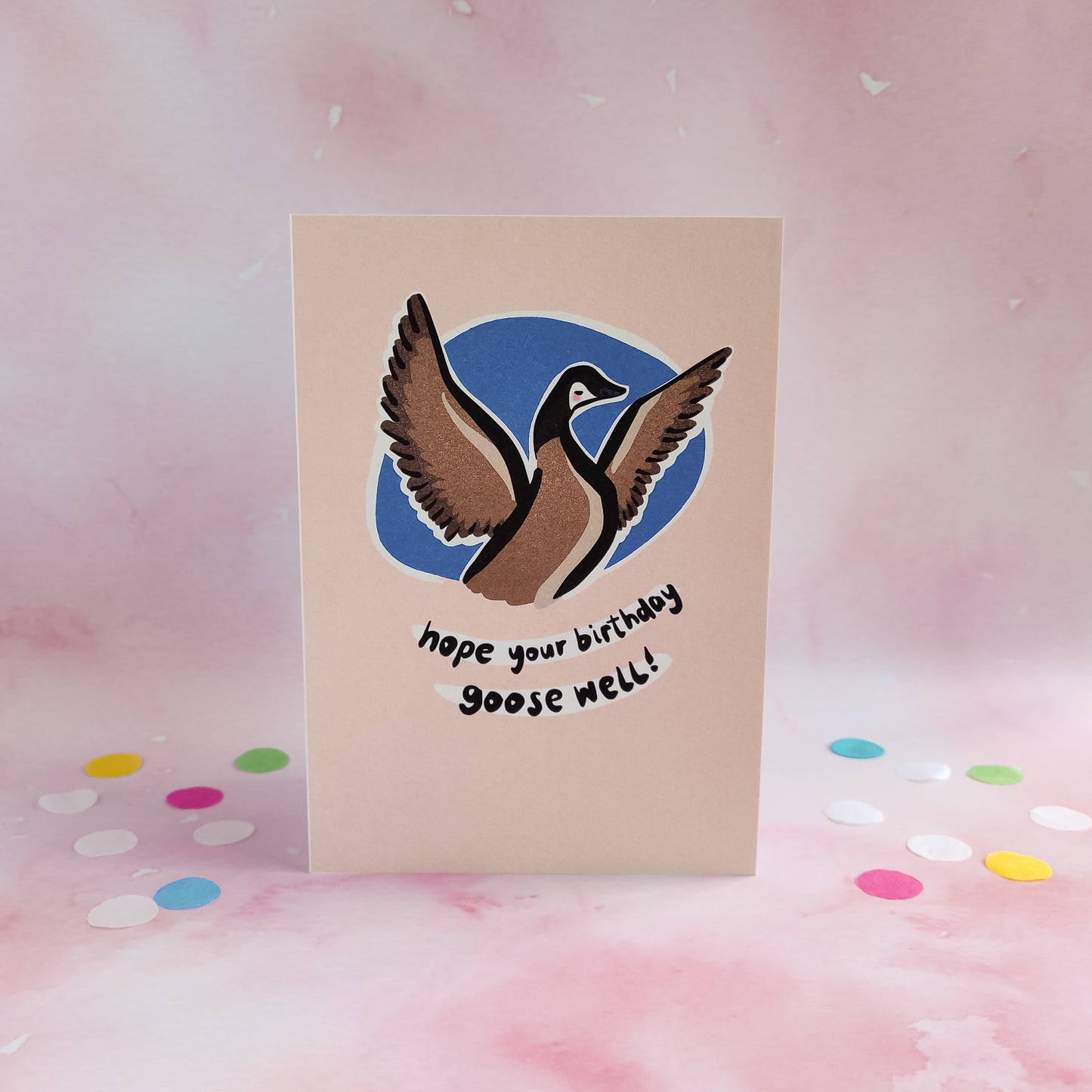 Cordelia the Canada Goose Birthday Card