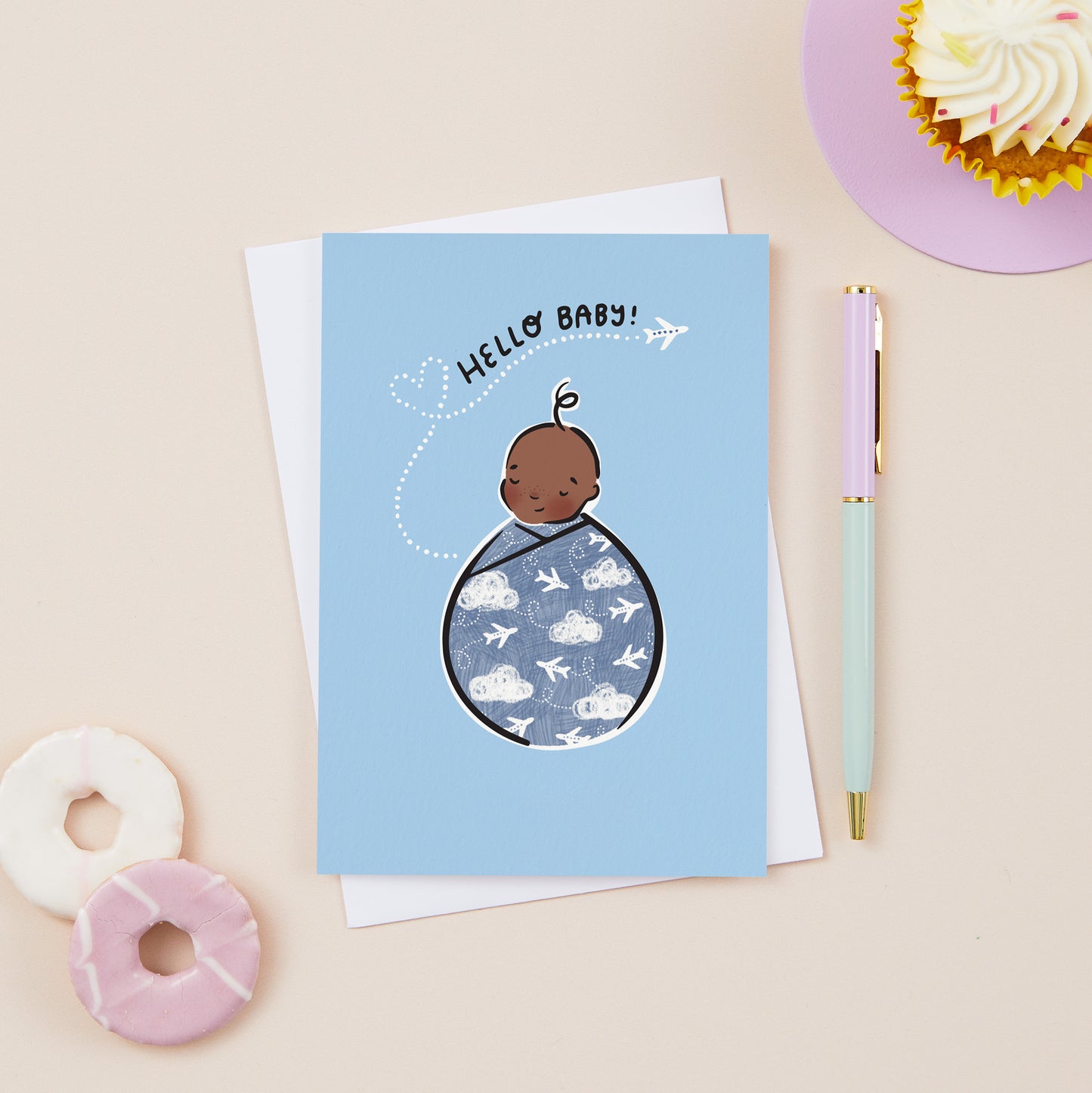 Little Adventurer Baby Wilbur New Baby Card