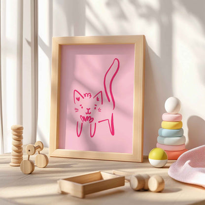 Cleo the Cat A4 Art Print