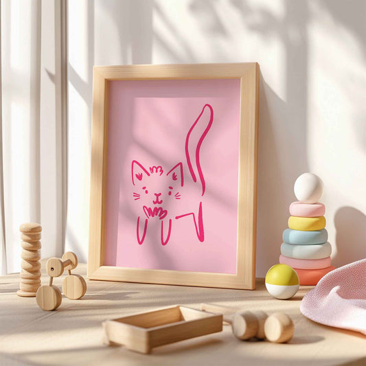 Cleo the Cat A4 Art Print