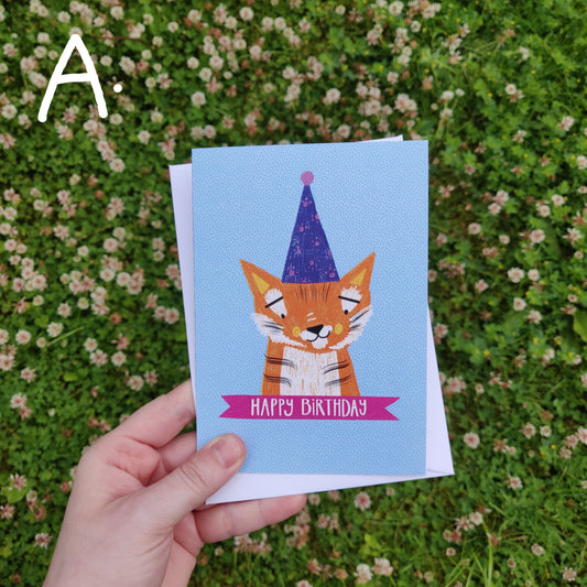 Tiger Birthday Card | Kids Birthday | Party Animal