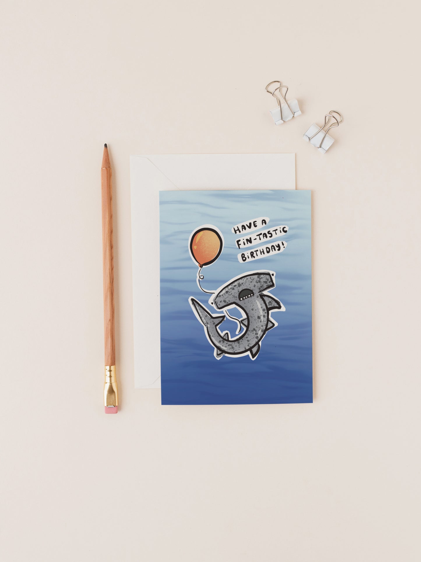 Hammerhead Shark Birthday Card