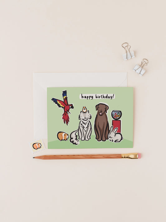 Pets Birthday Card