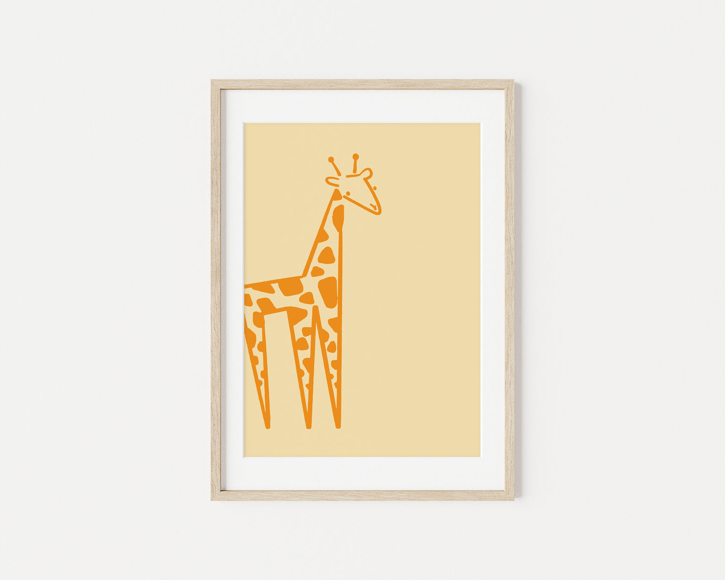 Langston the Giraffe A4 Art Print
