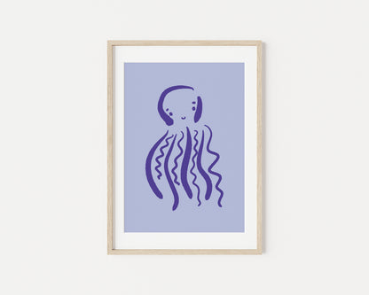 Octavia the Octopus A4 Art Print