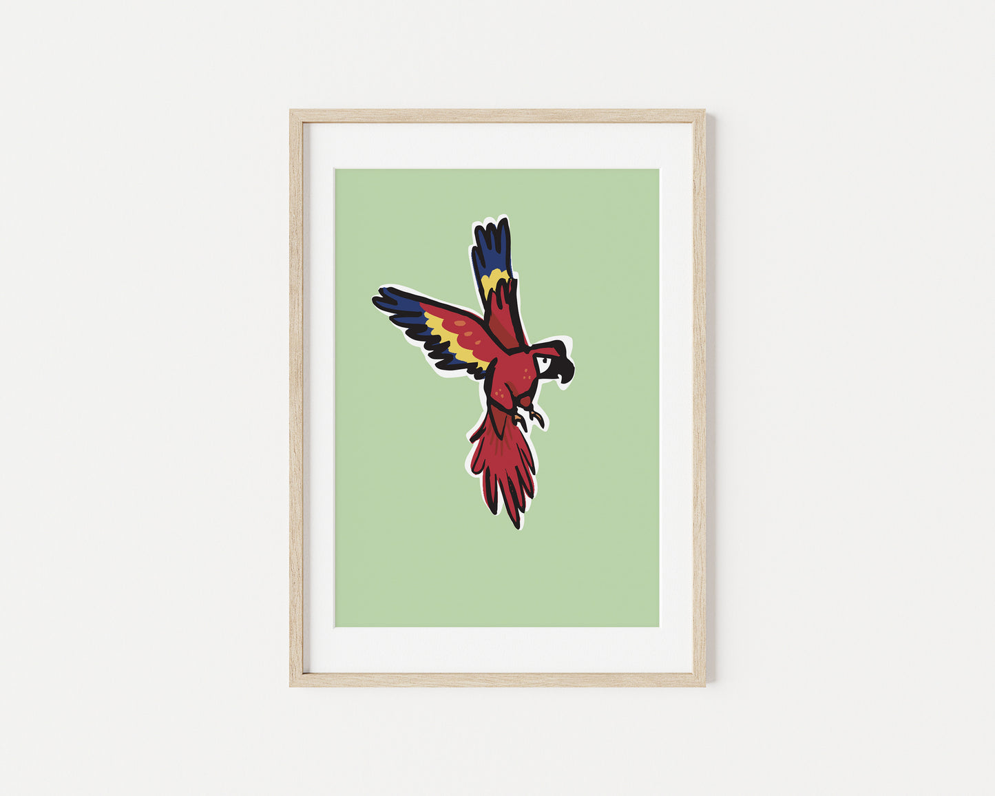 Percy the Parrot A5 Art Print