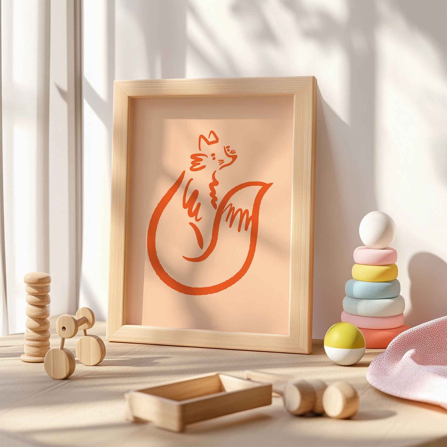 Redmond the Fox A4 Art Print