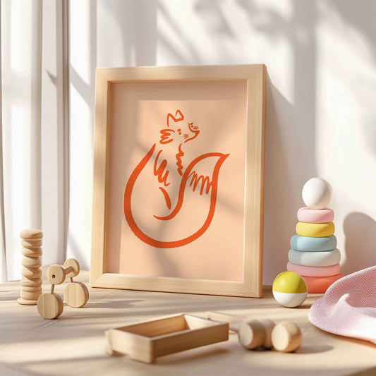 Redmond the Fox A4 Art Print