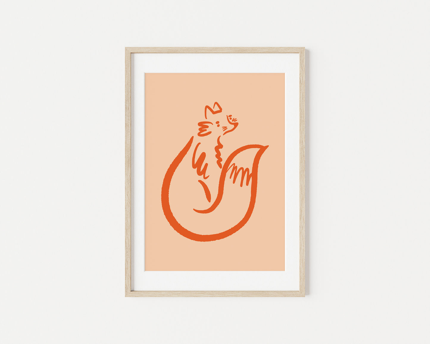 Redmond the Fox A4 Art Print