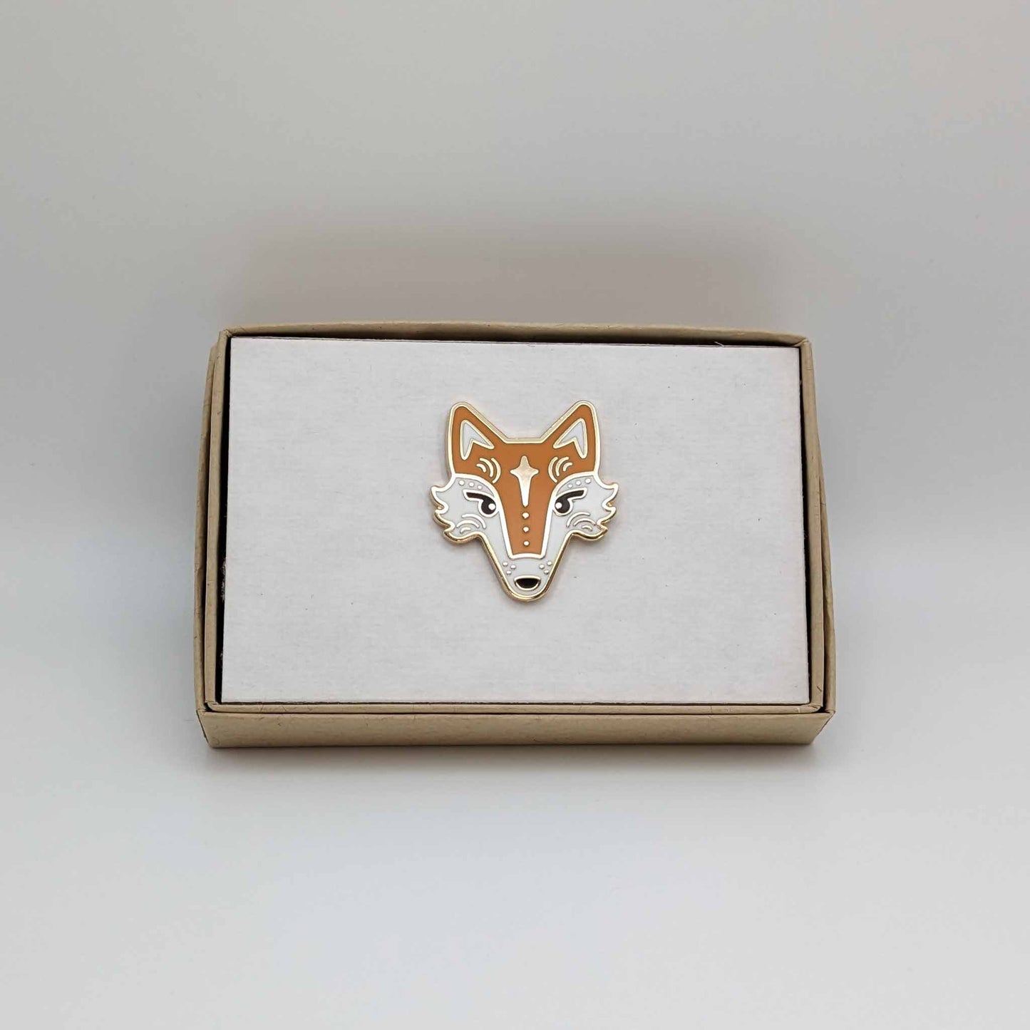 Ginger Fairytale Fox Enamel Pin in Gift Box